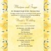 3 Floral Sikh Wedding Invitation